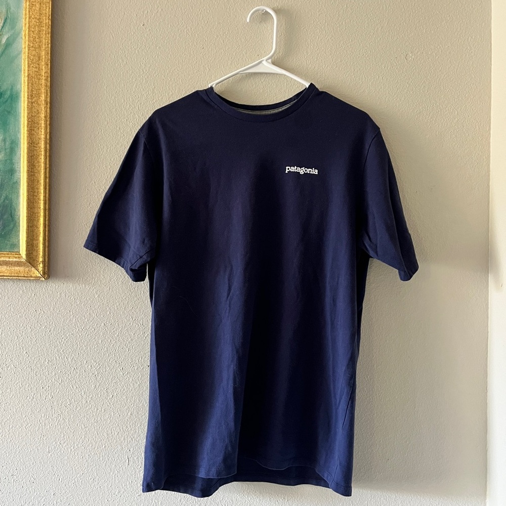 Patagonia Blue Short Sleeve Tee Classic Crew